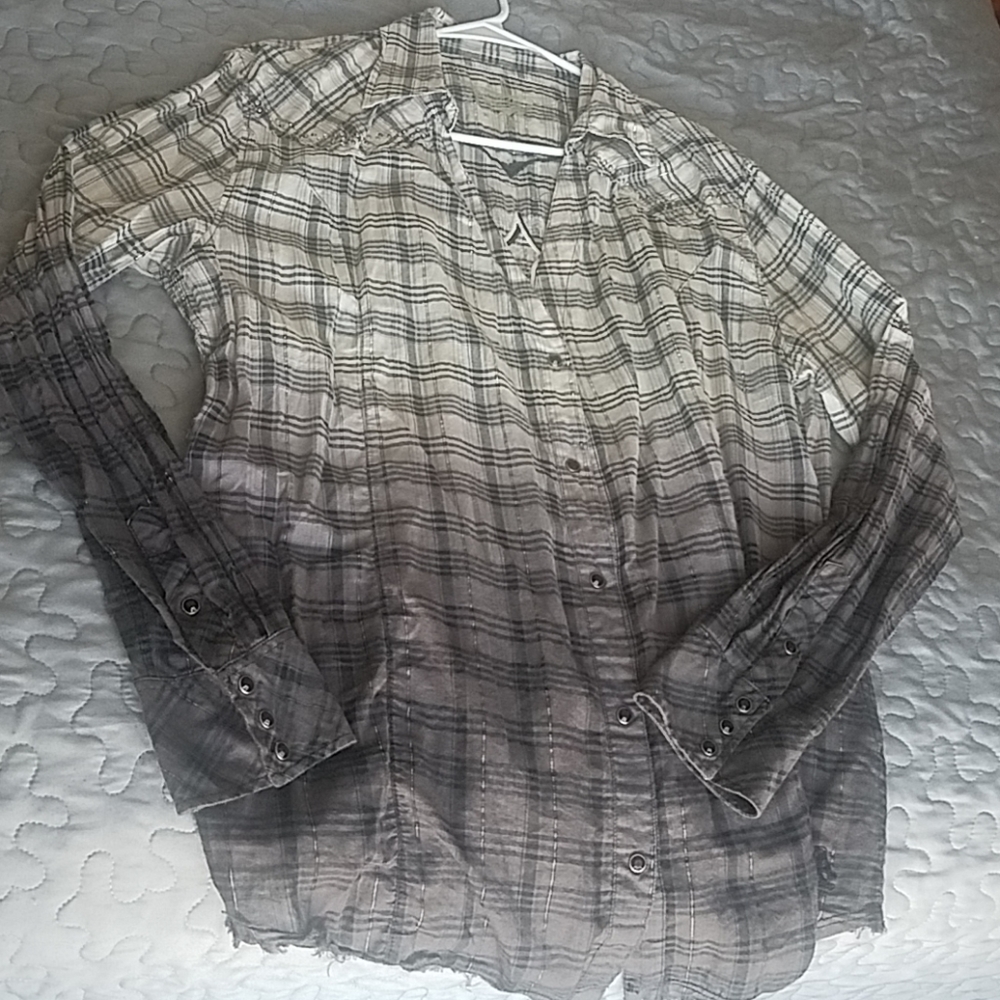 Women western button-down shirt